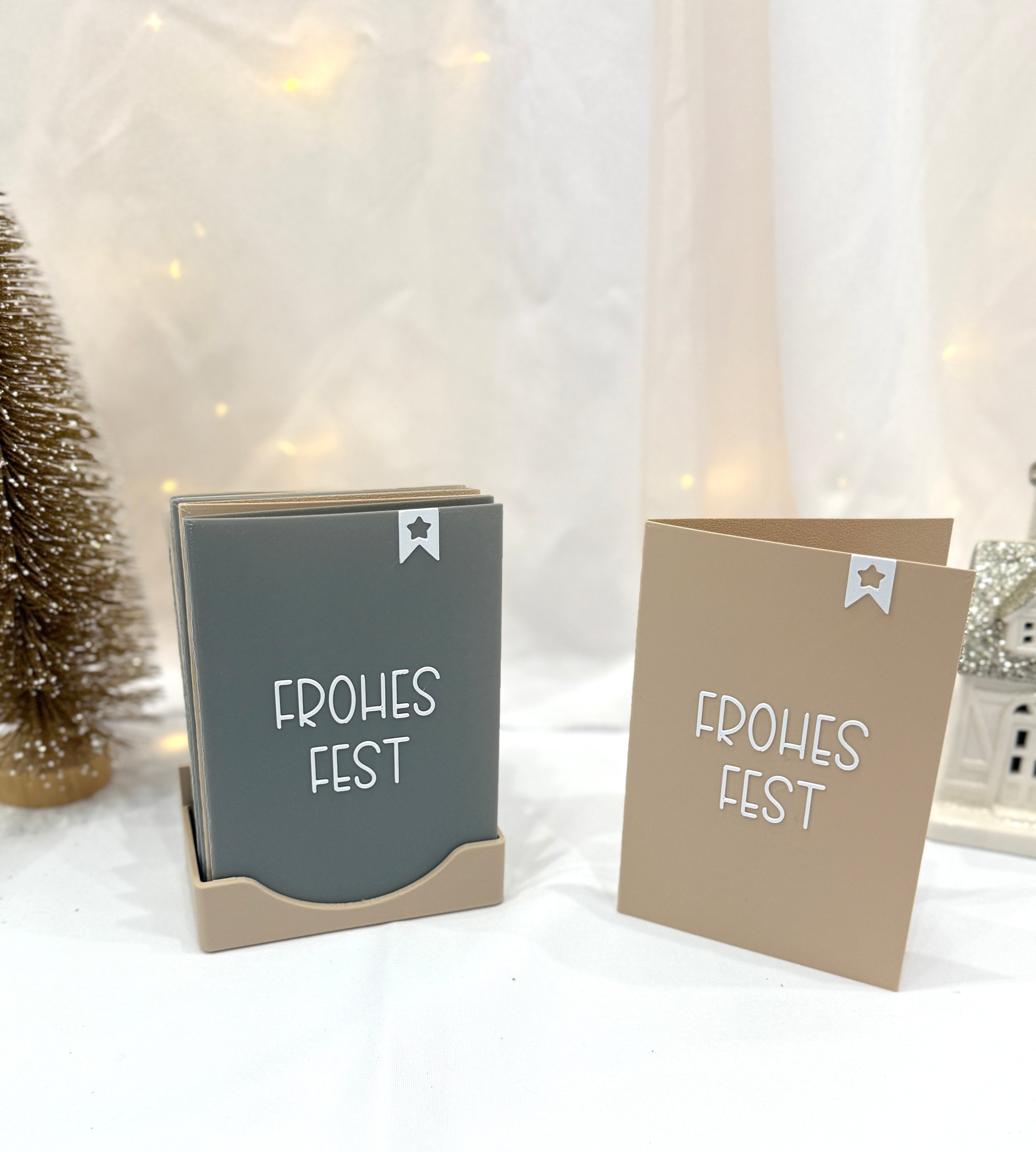 3D Weihnachtskarten Beige✨🎄