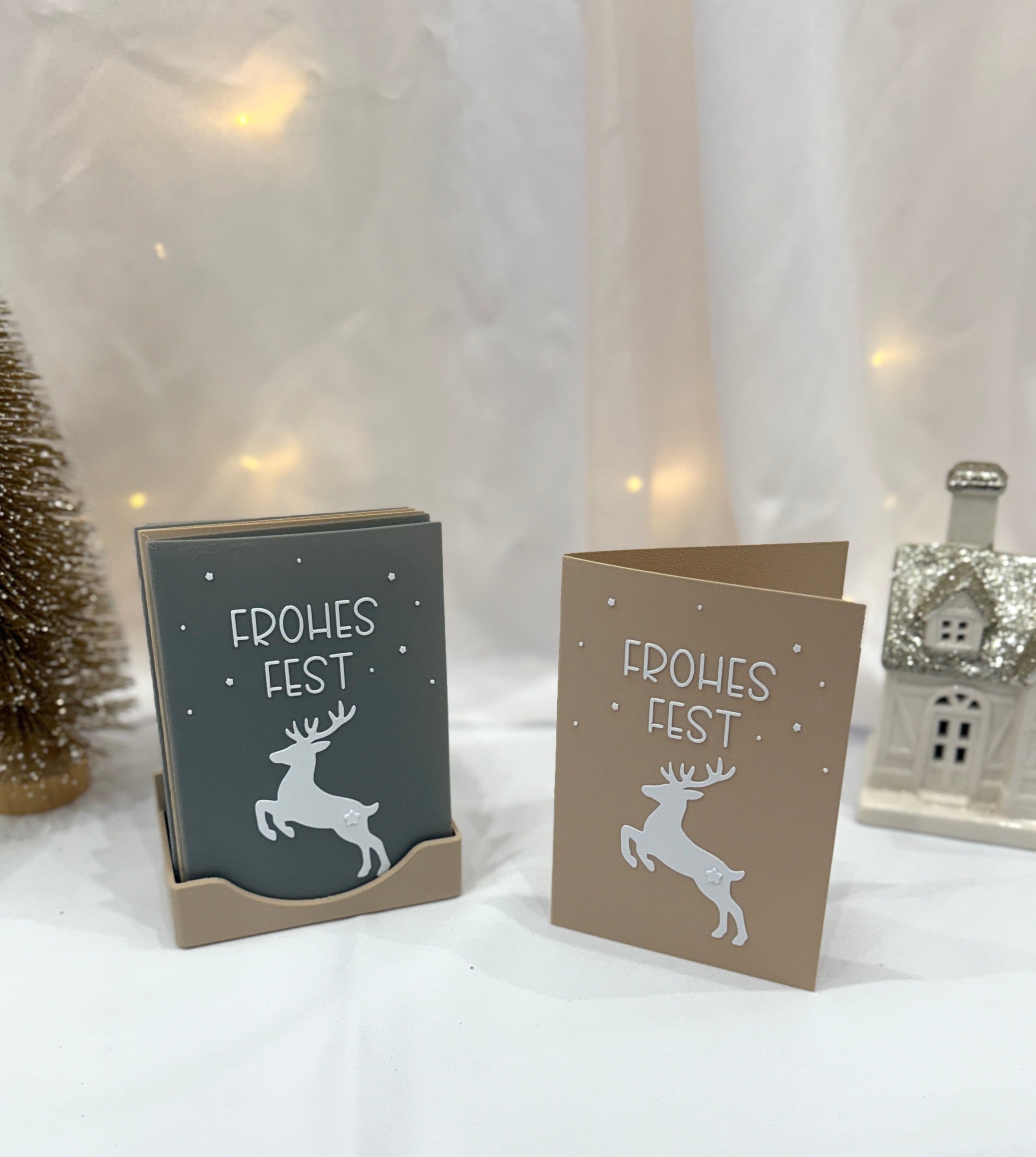 3D Weihnachtskarten Beige✨🎄