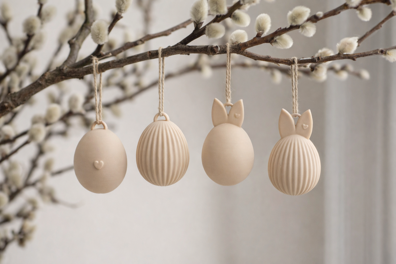 Osteranhänger Ei & Hase 3D Druck | Osterdeko zum Aufhängen | Oster Deko 🐣