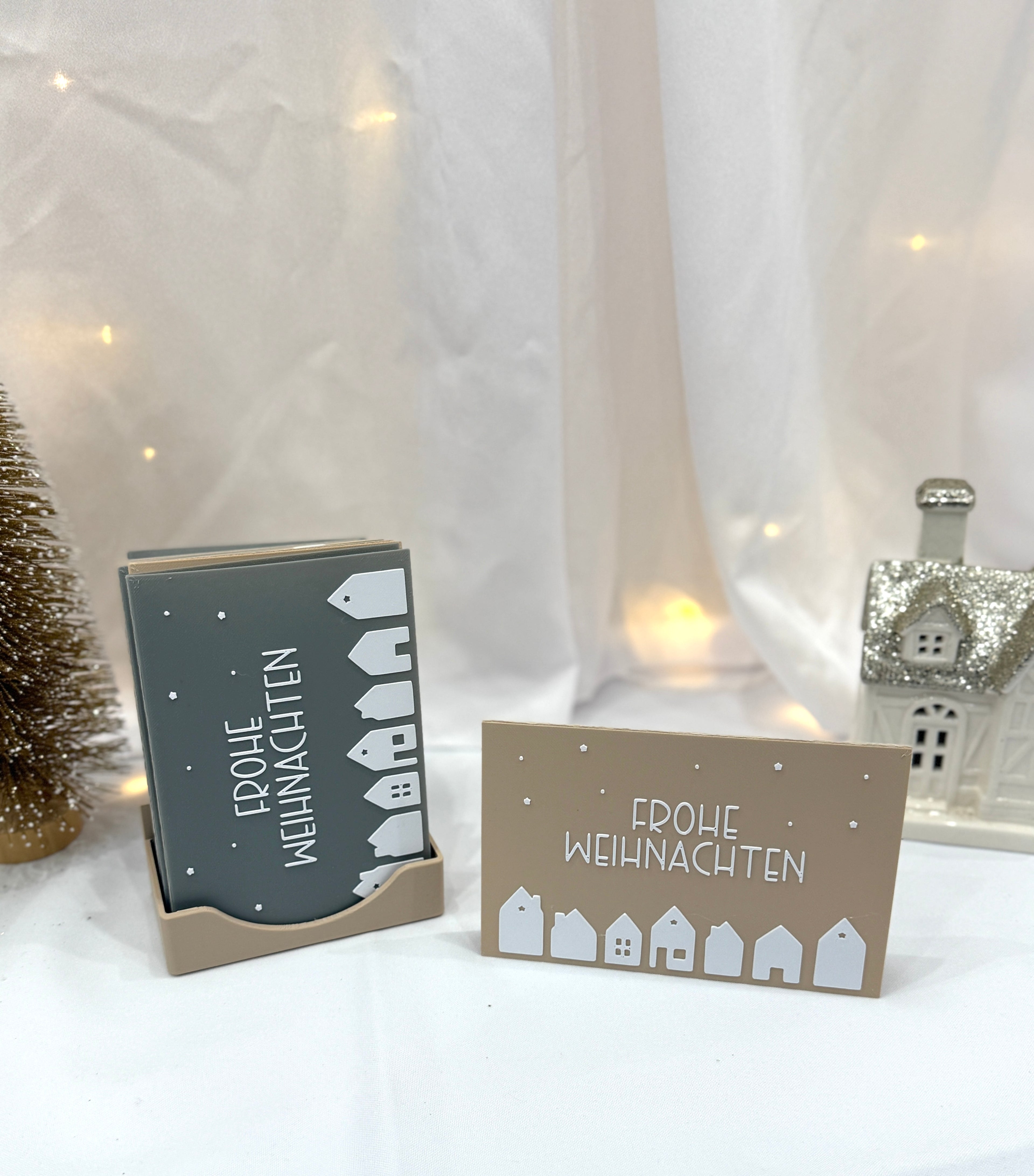 3D Weihnachtskarten Beige✨🎄