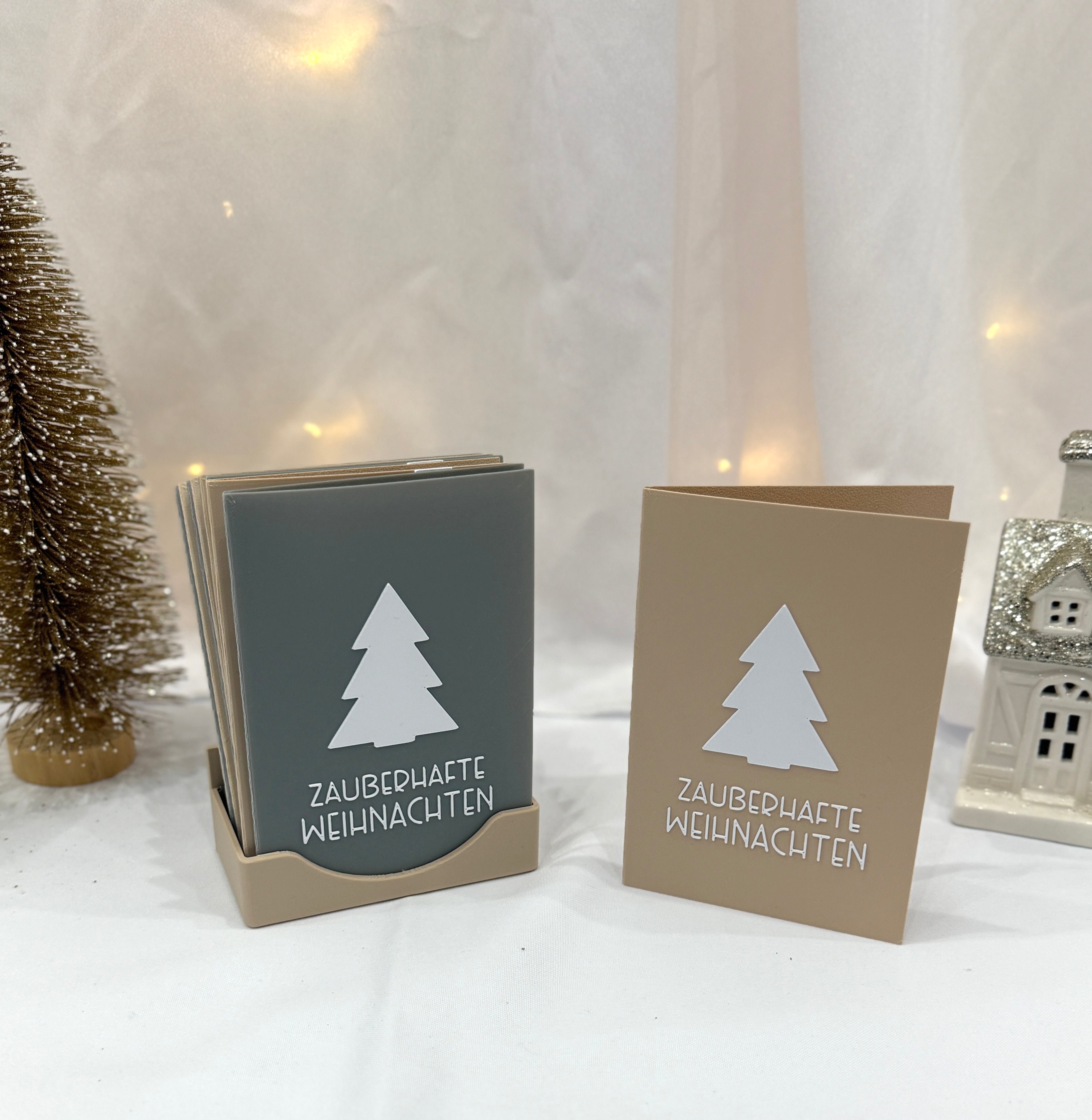 3D Weihnachtskarten Beige✨🎄