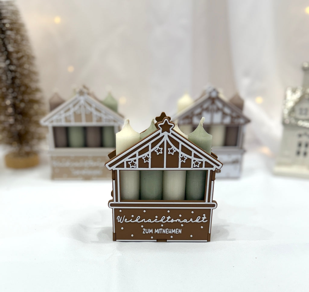 Weihnachtsmarkt mit Kerzen ✨