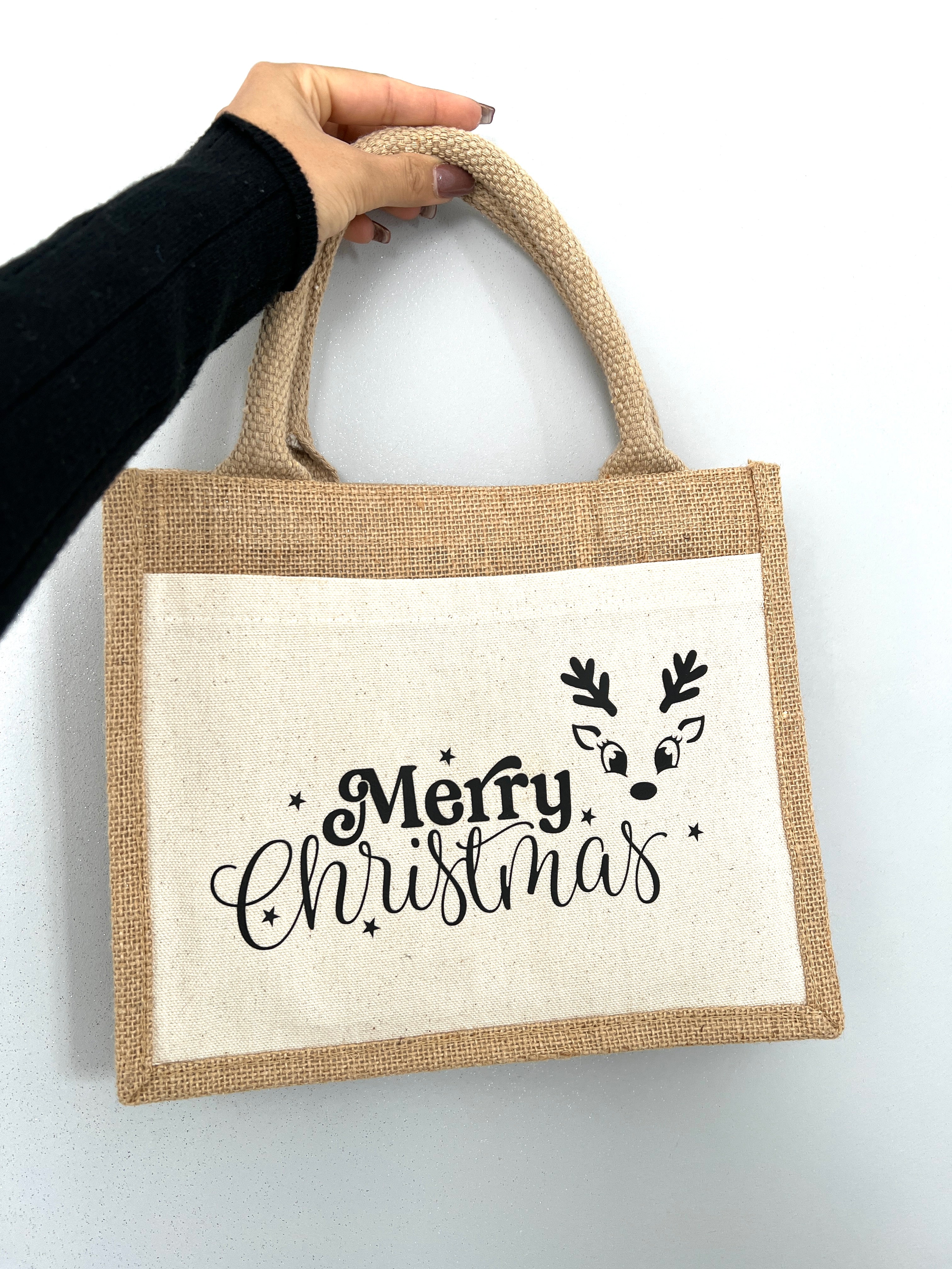 Merry Christmas JuteTasche